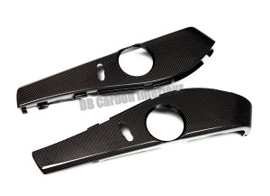 DB CARBON - Cover/Plate behind seat adjusting switches r+l (2 switches version) - Porsche Cayman 987.2