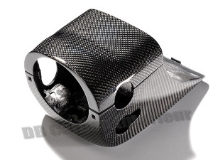 DB CARBON - Steering wheel cover top+down - Porsche Cayenne 957 Turbo+S