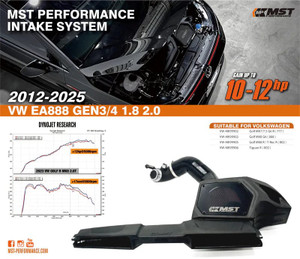 MST 2012-2019 VW Golf MK7/ 7.5 GTI/ R Cold Air Intake System - VW-MK99902V1 MST 2012-2019 VW Golf MK7/ 7.5 GTI/ R Cold Air Intake System - VW-MK99902V1
