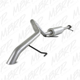 MBRP 2007-2009 Toyota FJ 4.0L V6 Cat Back Single Rear Exit Off-Road Tail No tip - mbrpS5310AL