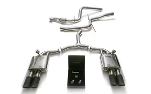 Armytrix Valvetronic Exhaust System Audi A5 Quattro | A5 Sportback 2.0 TFSI B9 2016-2022 - Matte Black Tips - AU954-QS11M