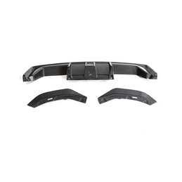 Suvneer BMW G80 M3 G82 M4 Carbon Fiber Diffuser w/ 3rd Brake Light - G8XSUVCFDIF