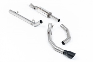 Milltek Ford F150 SuperCrew Road+ Cat-Back with Cerakote Black Singular Tip - SSXFD469