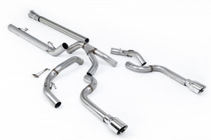 Milltek Ford F150 SuperCrew Non-Resonated (Louder) Cat-back with Polished Tips - SSXFD480