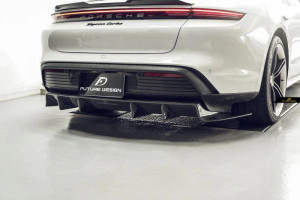 Future Design Porsche Taycan (Saloon) Carbon Fiber Rear Diffuser