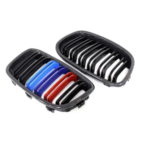 Twenty Two Tuning BMW 1 Series Pre-LCI (F20/F21) M Style Carbon Fibre Front Grilles