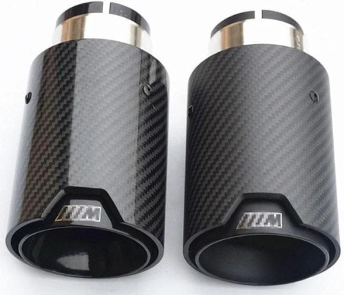 Twenty Two Tuning BMW 3 Series (E90/E91/E92/E93) 335I/335D Black M Performance Style Carbon Fibre Exhaust Tips Twenty Two Tuning BMW 3 Series (E90/E91/E92/E93) 335I/335D Black M Performance Style Carbon Fibre Exhaust Tips