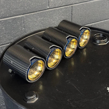 Twenty Two Tuning BMW M2 (F87) Blue M Performance Style Carbon Fibre Exhaust Tips