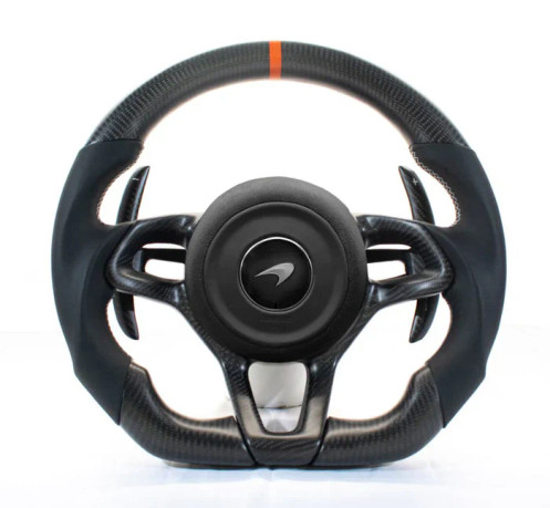 Cvrbonized Mclaren 570s/600LT Fully Customizable Steering Wheel Cvrbonized Mclaren 570s/600LT Fully Customizable Steering Wheel