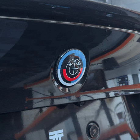 Twenty Two Tuning BMW M8 (F91/F92/F93) 50th Anniversary Style Carbon Fibre Rear Emblem (82MM)