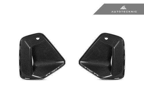 AutoTecknic Dry Carbon Front Bumper Trim Set - G60 5-Series  ATK-BM-0830