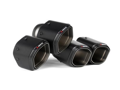 Akrapovic 2024+ BMW M5 (G90,G99) Hexagonal Carbon Fiber Tail Pipe Set - akrTP-CT/79