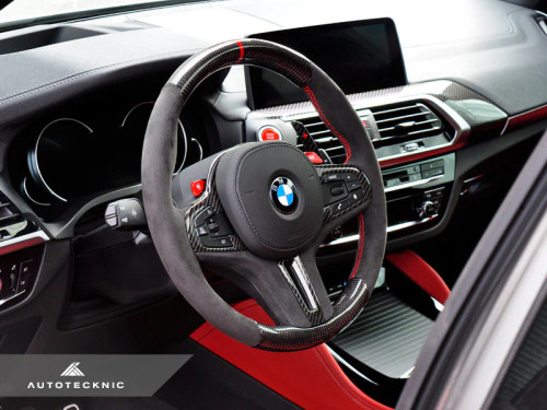 AutoTecknic Replacement Carbon Steering Wheel - F95 X5M | F96 X6M  ATK-BM-0114-F95 AutoTecknic Replacement Carbon Steering Wheel - F95 X5M | F96 X6M  ATK-BM-0114-F95