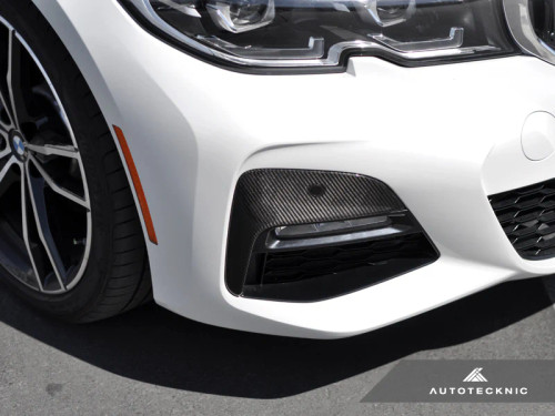 AutoTecknic Dry Carbon Front Bumper Trim - G20 330I M-Sport Pre-LCI  ATK-BM-0217