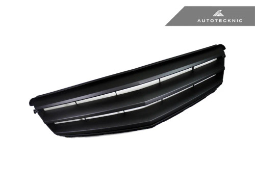 AutoTecknic Stealth Black Front Grille - Mercedes Benz W204 C-Class Sedan (2008-2013) - ATK-MB-0168