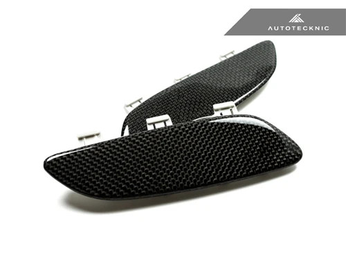 AutoTecknic Carbon Fiber Front Bumper Reflectors - BMW E90 E92 E93 M3 (2008-2013) - ATK-BM-0995-CF