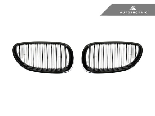 AutoTecknic Gloss Black Front Grille Set - E60 5-Series | M5  ATK-BM-0066-GB AutoTecknic Gloss Black Front Grille Set - E60 5-Series | M5  ATK-BM-0066-GB
