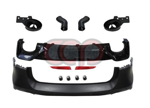 Canadian Auto Performance 2019-2024 C8 Audi A6/S6 Sedan Rear Bumper & Diffuser Kit | RS C8 RS6 Rear Bumper & Diffuser Kit - CAP-RB-003