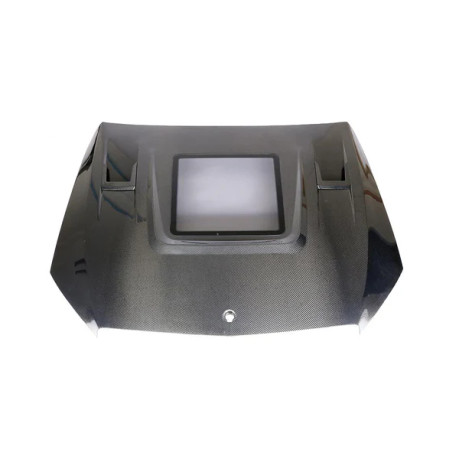 Cvrbonized Carbon Fiber IMP Style Transparent Hood - C63s W205 Cvrbonized Carbon Fiber IMP Style Transparent Hood - C63s W205