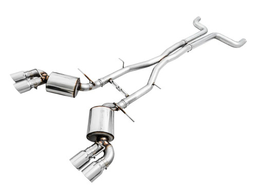 AWE Touring Edition Cat-back Exhaust for Gen6 Camaro SS / ZL1 / LT1 - Non-Resonated - Chrome Silver Tips (Quad Outlet)  awe3020-42068
