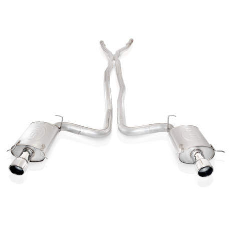 Stainless Works 2004-07 Cadillac CTS-V 3in Exhaust X-Pipe Chambered Mufflers High-Flow Cats 4in Tips - sswCTSVEHX