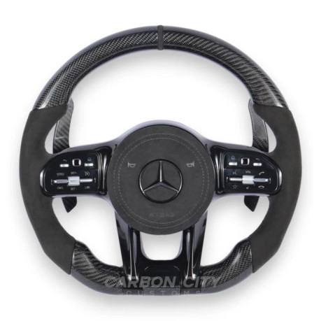 Carbon City Customs Mercedes-Benz 2020 AMG Performance Style Customizable Steering Wheel (Fits 2010+ All Models)