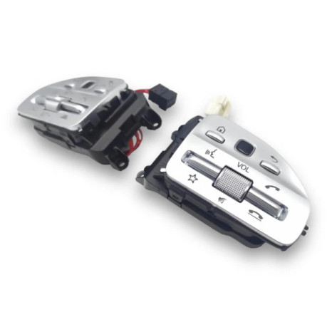 Carbon City Customs Mercedes Benz Genuine OEM Silver AMG Buttons | A Class | C Class | E Class | G Class | S Class | AMG GT | 2019+