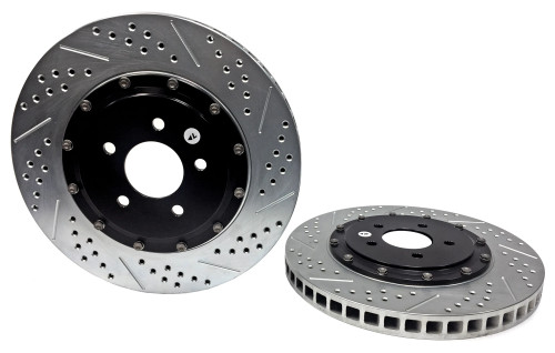 Baer Brakes EradiSpeed+ Front 2-Piece Performance Brake Rotors, SDZ For 2007-12 Ford Mustang GT500, 2013-14 GT w/Performance Package & 2012-13 Boss 302, All w/4-Piston Brembo Caliper - 2261031 Baer Brakes EradiSpeed+ Front 2-Piece Performance Brake Rotors, SDZ For 2007-12 Ford Mustang GT500, 2013-14 GT w/Performance Package & 2012-13 Boss 302, All w/4-Piston Brembo Caliper - 2261031
