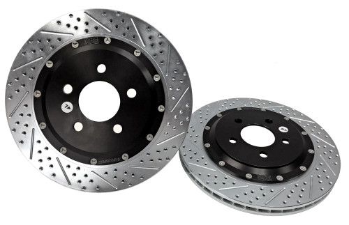 Baer Brakes EradiSpeed+ Rear 2-Piece Performance Brake Rotors, SDZ For 2015-23 Ford Mustang GT (All) & EcoBoost w/Performance Package - 2262023 Baer Brakes EradiSpeed+ Rear 2-Piece Performance Brake Rotors, SDZ For 2015-23 Ford Mustang GT (All) & EcoBoost w/Performance Package - 2262023