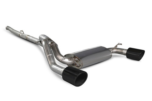 Scorpion Exhaust Cat-back system with no valves - Ascari Tips For Focus MK3 RS - SFD085CF Scorpion Exhaust Cat-back system with no valves - Ascari Tips For Focus MK3 RS - SFD085CF