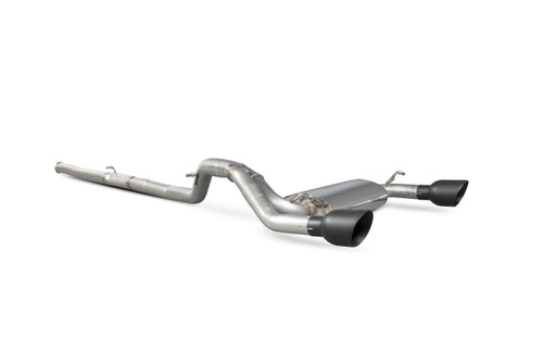 Scorpion Exhaust Cat-back system with no valves With Black Ceramic Tailpipe For Focus MK3 RS Non GPF Model Only - SFD085DC