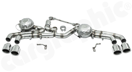 CARGRAPHIC Active Sound System w/4x 100mm Tailpipes For Audi Q7 - PERQ74MD30SM4100 CARGRAPHIC Active Sound System w/4x 100mm Tailpipes For Audi Q7 - PERQ74MD30SM4100