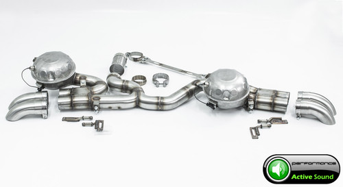 CARGRAPHIC Active Sound System w/4x Outlet Downwards Tailpipes For Audi Q7 45/50 4M - PERQ74MD30SM4 CARGRAPHIC Active Sound System w/4x Outlet Downwards Tailpipes For Audi Q7 45/50 4M - PERQ74MD30SM4