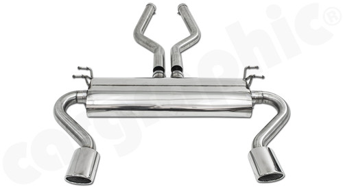 CARGRAPHIC Sport Rear Silencer w/2x 115x82mm Mirror Polished Oval Tailpipes For Land Rover Range Rover LM / L322 TDV8 4.4L - PXRRLMTDV844ETO