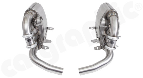 CARGRAPHIC Sport Rear Silencer Set w/Integrated Exhaust Valves (Sound / Super Sound Version) For Porsche 996.1 3.4L Carrera 2 / 4 & 996.2 3.6L Carrera 2 / 4 / 4S - CARP96ETFLAP CARGRAPHIC Sport Rear Silencer Set w/Integrated Exhaust Valves (Sound / Super Sound Version) For Porsche 996.1 3.4L Carrera 2 / 4 & 996.2 3.6L Carrera 2 / 4 / 4S - CARP96ETFLAP