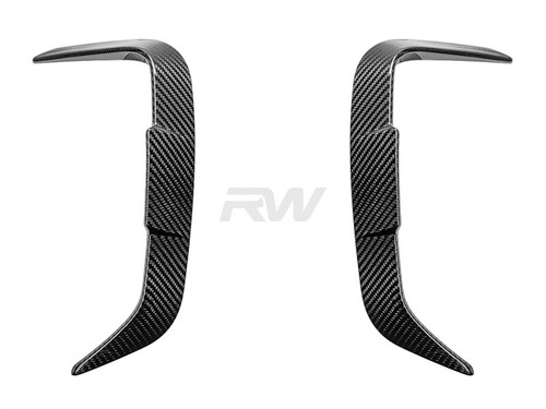 RW Carbon BMW F97 X3M LCI Carbon Fiber Rear Bumper Trims - bmwf970012
