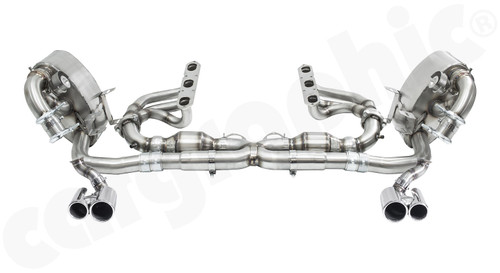 CARGRAPHIC Cylinder-Head Back Sport Exhaust System w/Manifold Set, 2x 200CPSI Catalytic Converters & Valved Sport Rear Silencer Set w/2x 89/76mm Round Tailpipes For Porsche 996.2 Carrera 4S 3.6L - PERP9636C4SKITXFLAP CARGRAPHIC Cylinder-Head Back Sport Exhaust System w/Manifold Set, 2x 200CPSI Catalytic Converters & Valved Sport Rear Silencer Set w/2x 89/76mm Round Tailpipes For Porsche 996.2 Carrera 4S 3.6L - PERP9636C4SKITXFLAP