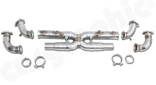 CARGRAPHIC Catalytic Converter Replacement Pipe Set - X-Pipe Version w/Separated Exhaust Flow For Porsche 996.1 GT3 & 996.2 GT3 / GT3RS 3.6L - CARP96GT3KATXERC CARGRAPHIC Catalytic Converter Replacement Pipe Set - X-Pipe Version w/Separated Exhaust Flow For Porsche 996.1 GT3 & 996.2 GT3 / GT3RS 3.6L - CARP96GT3KATXERC