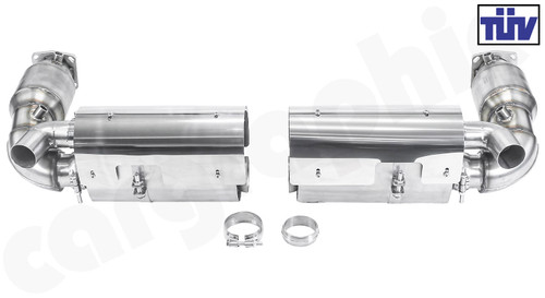 CARGRAPHIC Turbo-Back Sport Exhaust System w/Sport Catalytic Converters For Porsche 997.1 Turbo / GT2 & 997.2 GT2 RS 3.6L (TÜV Sound Version) - CARP97TETR