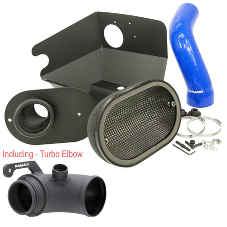 Ramair Performance Foam Induction Kit With Turbo Elbow for 2.0 TSI MQB VAG - Blue Hose   JSK-121-BL-TI