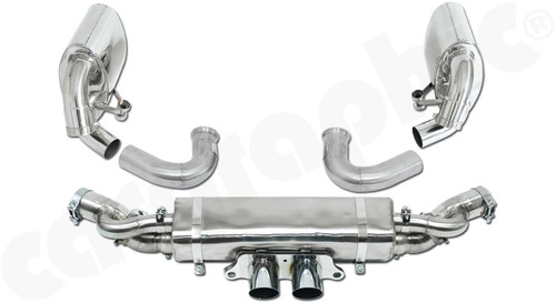 CARGRAPHIC Motorsport Exhaust System OE Manifold Back - Final Silencer w/Integrated Exhaust Valves For Porsche 997 GT3 / GT3 RS - PERP97GT3RKITOEFLAP