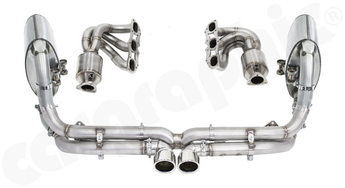 CARGRAPHIC GT3-Look Cylinder-Head Back Sport Exhaust System w/Catted Manifold Set, Center X-Pipe & Sport Rear Silencer w/Tailpipe Set w/o Exhaust Valves For Porsche 997.2 Carrera 2/4/2S/4S/2 GTS/4 GTS & Speedster/Sport Classic 3.8L - PERP97DFIKITXGT3 CARGRAPHIC GT3-Look Cylinder-Head Back Sport Exhaust System w/Catted Manifold Set, Center X-Pipe & Sport Rear Silencer w/Tailpipe Set w/o Exhaust Valves For Porsche 997.2 Carrera 2/4/2S/4S/2 GTS/4 GTS & Speedster/Sport Classic 3.8L - PERP97DFIKITXGT3