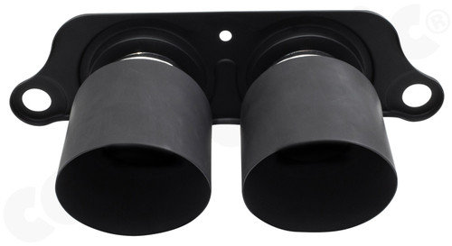 CARGRAPHIC Lightweight Sport Tailpipes - 2x 100mm Round, Weight Optimized, Slash-Cut & Matte Black Thermopaint Finished For Porsche 991.1 GT3 3.8L / GT3 RS 4.0L / R 4.0L & 991.2 GT3 / GT3 RS / GT3 Touring 4.0L - CARP91GT3ERL2100TP CARGRAPHIC Lightweight Sport Tailpipes - 2x 100mm Round, Weight Optimized, Slash-Cut & Matte Black Thermopaint Finished For Porsche 991.1 GT3 3.8L / GT3 RS 4.0L / R 4.0L & 991.2 GT3 / GT3 RS / GT3 Touring 4.0L - CARP91GT3ERL2100TP