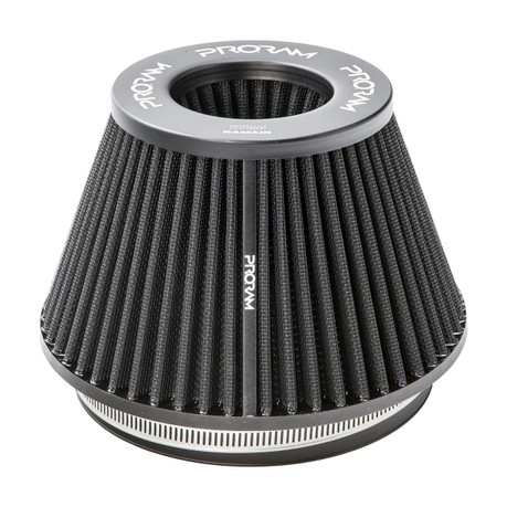 Ramair Pleated Universal Medium Cone Air Filter Intake Velocity Stack 80mm (3.1inch) OD   PR-CC-194-VS-80-BK