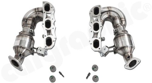 CARGRAPHIC Longtube Manifold Set (2" Primary Diameter) w/2x 100CPSI Inconel MS Catalytic Converters For Porsche 981 Boxster / Cayman - PERP81FKR100INC CARGRAPHIC Longtube Manifold Set (2" Primary Diameter) w/2x 100CPSI Inconel MS Catalytic Converters For Porsche 981 Boxster / Cayman - PERP81FKR100INC