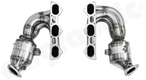 CARGRAPHIC Longtube Manifold Set w/2x 200CPSI HD Tri-Metal Catalytic Converters For Porsche 718 Boxster / Cayman GTS, GT4 & Spyder - CARP82GT4FKROBD2 CARGRAPHIC Longtube Manifold Set w/2x 200CPSI HD Tri-Metal Catalytic Converters For Porsche 718 Boxster / Cayman GTS, GT4 & Spyder - CARP82GT4FKROBD2