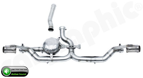 CARGRAPHIC Active Sound System w/Single Sound Actuator For Porsche 957 Cayenne Diesel 3.0L - CARP57DETERSMOE1