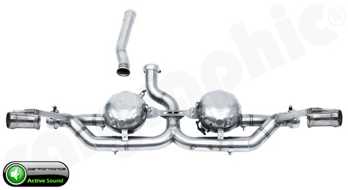 CARGRAPHIC Active Sound System w/Twin Sound Actuators For Porsche 957 Cayenne Diesel 3.0L - CARP57DETERSMOE