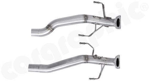 CARGRAPHIC Secondary Catalytic Converter Replacement Pipe Set For Porsche 957 Cayenne S / GTS 4.8L V8 - CARP57SKATER