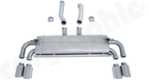 CARGRAPHIC Sport Rear Silencer (SUPER SOUND Version) For Porsche 958.1 Cayenne Turbo / Turbo S V8 4.8L - CARP58TETS